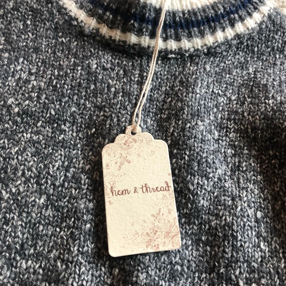 NWT Boutique Hen & Thread Wool Sweater S - Picture 3 of 5